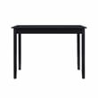 Maklaine Transitional Wood Tavern Table in Dark Charcoal Gray