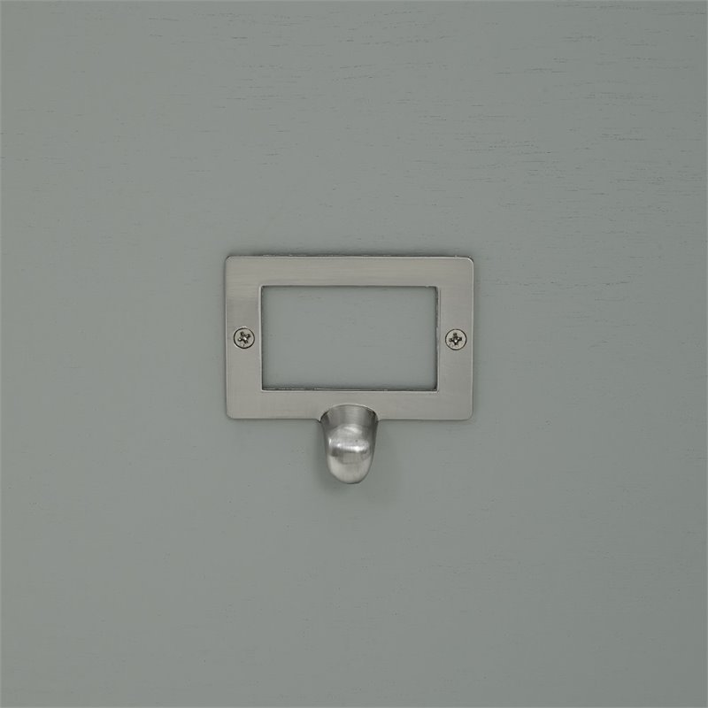 Maklaine Modern / Contemporary Wood/Metal Pantry Closet in Gray