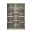 Maklaine 11-Cube Reversible Open Shelf Bookcase in French Oak