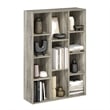 Maklaine 11-Cube Reversible Open Shelf Bookcase in French Oak