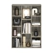 Maklaine 11-Cube Reversible Open Shelf Bookcase in French Oak