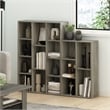 Maklaine 11-Cube Reversible Open Shelf Bookcase in French Oak