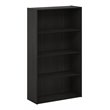 Maklaine Contemporary Engineered Wood 4-Tier Open Shelf in Espresso