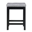 Maklaine Contemporary 4 Piece Wood Counter Height Dining Set in Black