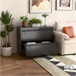 Maklaine 2-Drawer Steel Metal Lateral Locking Filing Cabinet with Lock in Black