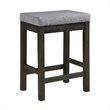 Maklaine 4 Piece Wood Counter Height Dining Set in Brownish Gray