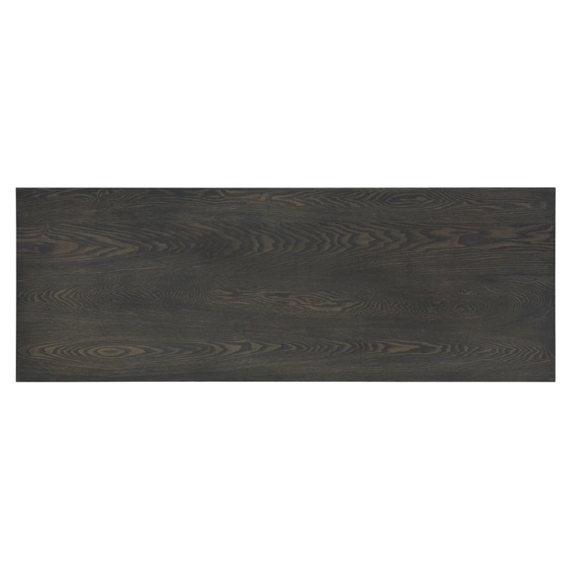 Maklaine 4 Piece Wood Counter Height Dining Set in Brownish Gray