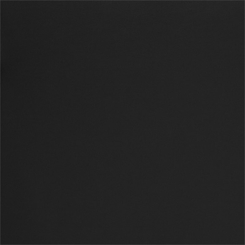 Maklaine Modern / Contemporary Leather Loveseat in Black Finish