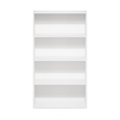Maklaine Engineered Wood Contemporary 4 Tier Open Shelf in White