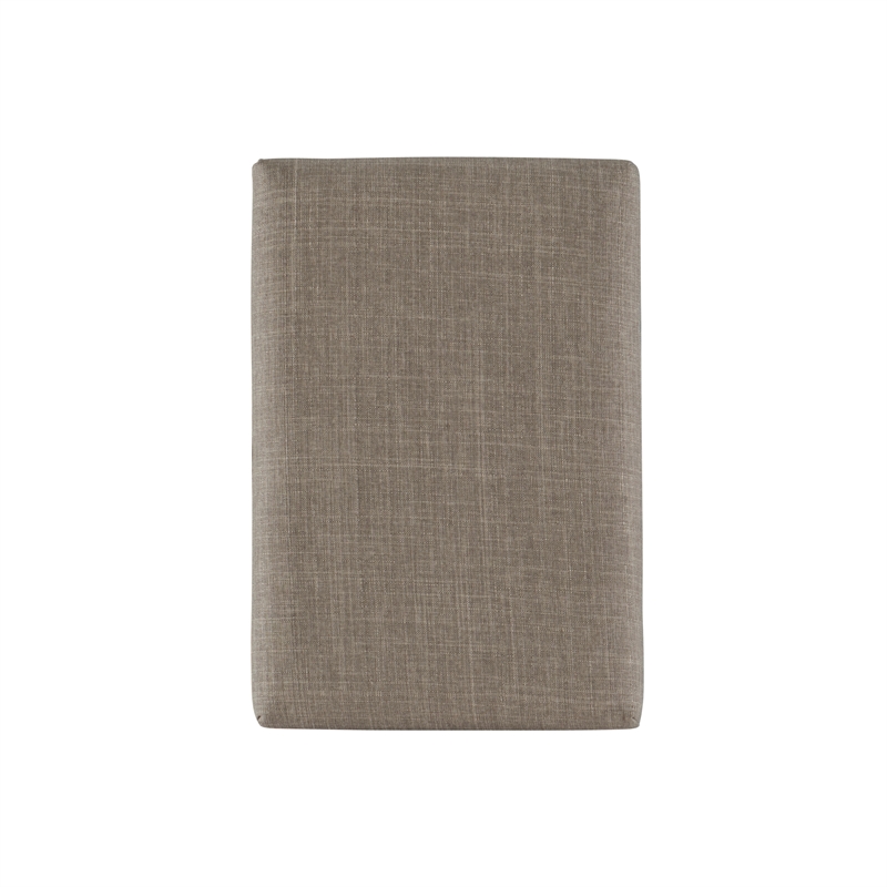 Maklaine Bar Stool Gray Woven Padded Seat Wood Frame in Rustic Brown