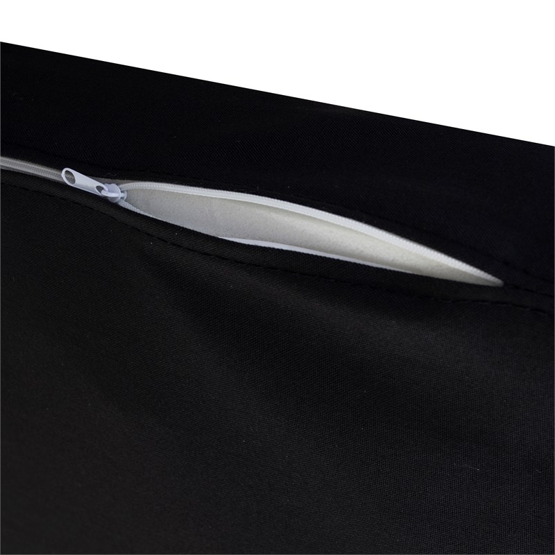 Maklaine 5 Piece Polyester Cushion/Pillow Set for Nook in Black