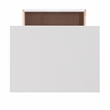 Maklaine Eight Drawer Rolling Storage Cart in White Wash Wood
