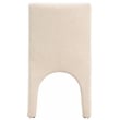 Maklaine Beige Linen Textured Fabric Dining Chair (Set of 2)