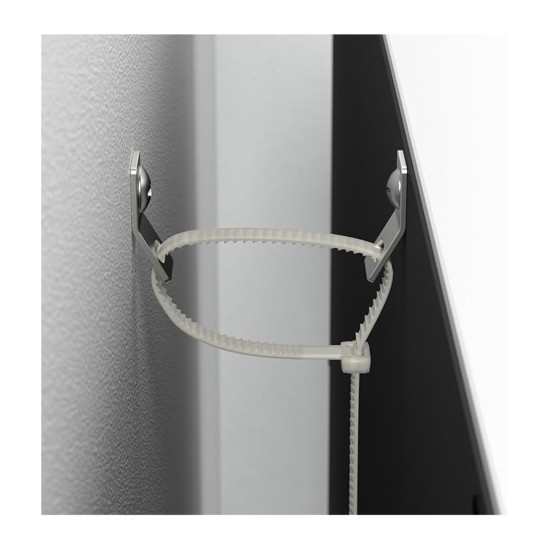 Maklaine Engineered Wood Universal 5 Shelf Bookcase in Pure White