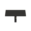 Maklaine Contemporary Wall Mounting Folding Table in Espresso