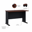Maklaine Transitional Engineered Wood 48W Office Desk in Hansen Cherry