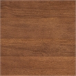Maklaine Modern Wood Coffee Table with Adjustable Foot Pads in Walnut
