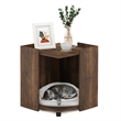 Maklaine Contemporary Litter Box Enclosure in Columbia Walnut
