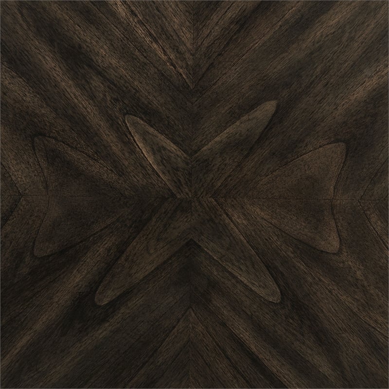 Maklaine Transitional Wood Brown Furnishings Standard Height Dining Table