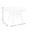 Maklaine Transitional Wood Brown Furnishings Standard Height Dining Table