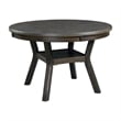 Maklaine Transitional Wood Brown Furnishings Standard Height Dining Table