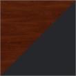 Maklaine Transitional Engineered Wood 72W Office Desk in Hansen Cherry
