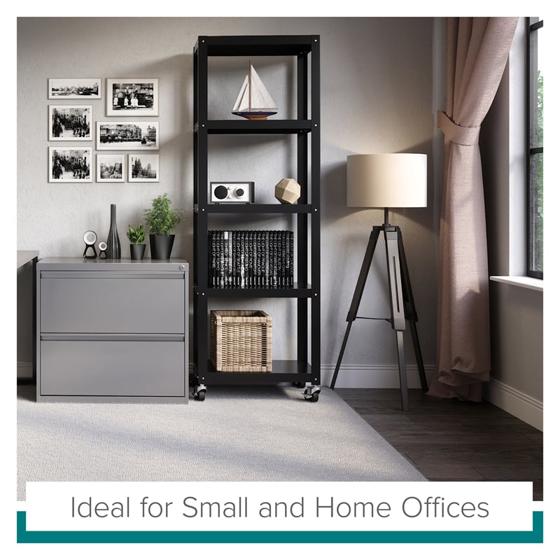 Maklaine 30 inch W 2 Drawer Metal Lateral 101 Filing Cabinet Arctic Silver