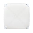 Maklaine Three Piece Wood & Faux Marble Tavern Set Backless Stools in White