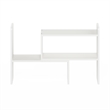 Maklaine Engineered Wood Contemporary Desk Top Organizer Bookshelf in White