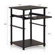 Maklaine Engineered Wood Home Laptop/Notebook/Computer Desk in Espresso/Black