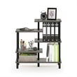 Maklaine Turn-N-Tube Engineered Wood 5-Tier Accent Display Rack in Oak Gray