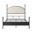 Maklaine Elegant Modern Transitional Gunmetal Metal Queen Bed