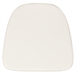 Maklaine Contemporary Soft Chiavari Fabric Seat Cushion in Ivory