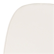 Maklaine Contemporary Soft Chiavari Fabric Seat Cushion in Ivory