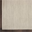 Maklaine 9' x 12' Ivory Silver Fabric Modern Area Rug (9' x 12')