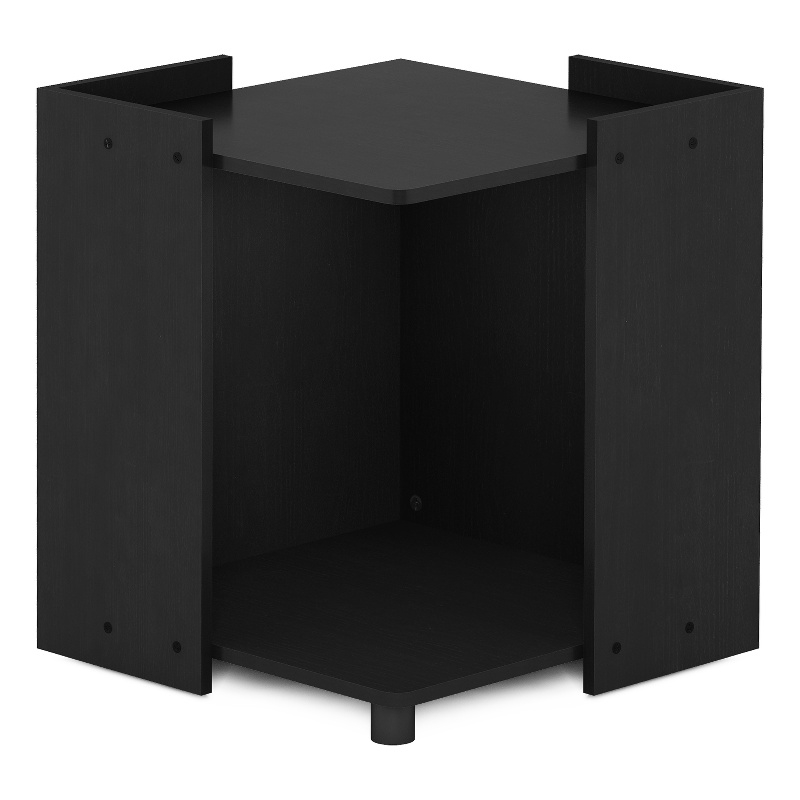 Maklaine Contemporary Litter Box Enclosure with Casters in Americano