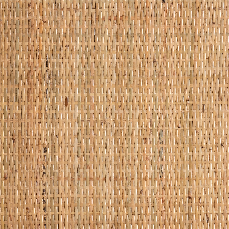 Maklaine Contemporary Bohemian Natural Brown Rattan Console Table