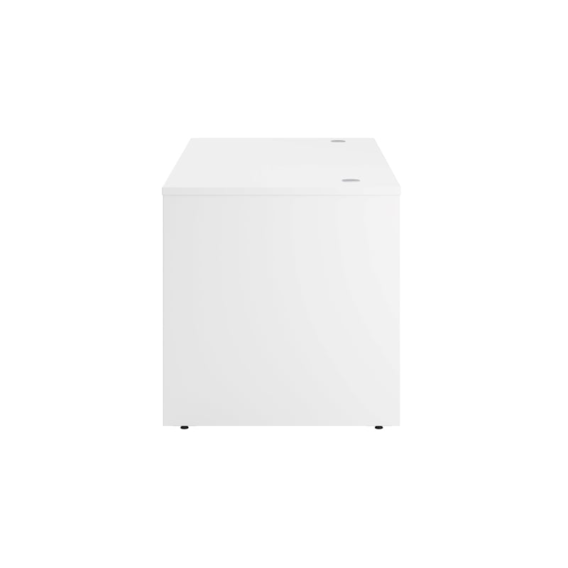 Maklaine Transitional Engineered Wood 60W x 30D Office Desk in White