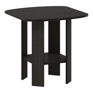 Maklaine Contemporary Engineered Wood Simple Design End Table in Espresso