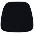 Maklaine Contemporary Soft Black Fabric Chiavari Chair Cushion