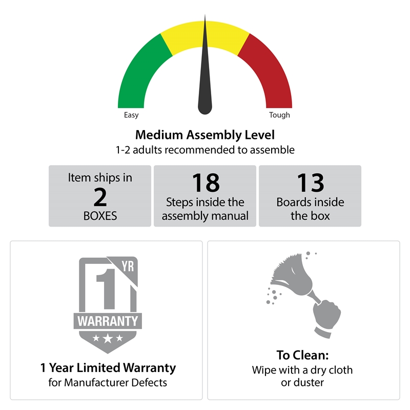 Maklaine Engineered Wood Transitional 3 Door Wardrobe in Black
