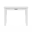 Maklaine Engineered Wood Contemporary Writing Desk with Drawer in White
