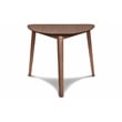 Maklaine Wood Mid-Century 3-piece Dining Set in Walnut Finish