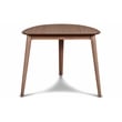 Maklaine Wood Mid-Century 3-piece Dining Set in Walnut Finish