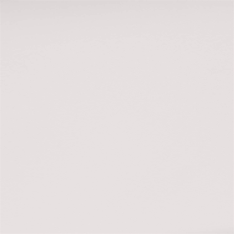 Maklaine Modern / Contemporary White Faux Leather Ottoman in White