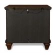 Maklaine Modern / Contemporary 2-Drawer Wood Nightstand in Walnut
