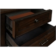 Maklaine Modern / Contemporary 2-Drawer Wood Nightstand in Walnut