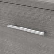 Maklaine Engineered Wood 2 Drawer Lateral File Cabinet in Platinum Gray