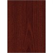 Maklaine Engineered Wood 36W 5 Shelf Bookcase with Doors in Mahogany