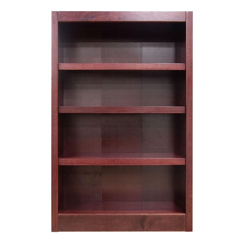 Maklaine Book Shelf - Wood Bookcase Furniture 30 x 48